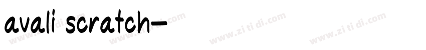 avali scratch字体转换